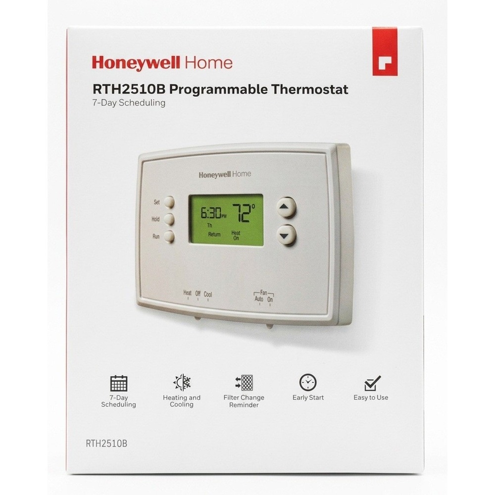 Honeywell Home RTH2510B Programmable Thermostat 7-Day Scheduling, Open Box